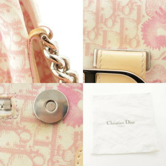 Christian Dior Trotter Chain Shoulder Bag Pink - Picture 9 of 10